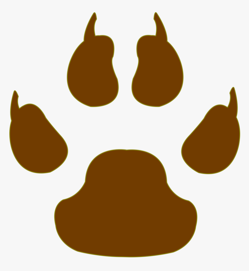 Vector Cm Tiger Paw By Barrfind - Wolf Paw Print Vector, HD Png Download