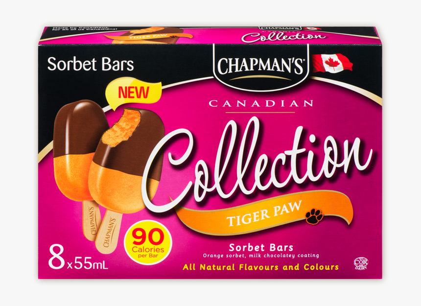 Chapman S Canadian Collection Tiger Paw Sorbet Bar - Toffee, HD Png Download