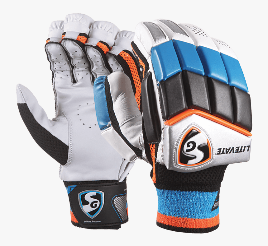 Sg Litevate Foam Finger Batting Gloves 
 Class - Batting Glove, HD Png Download