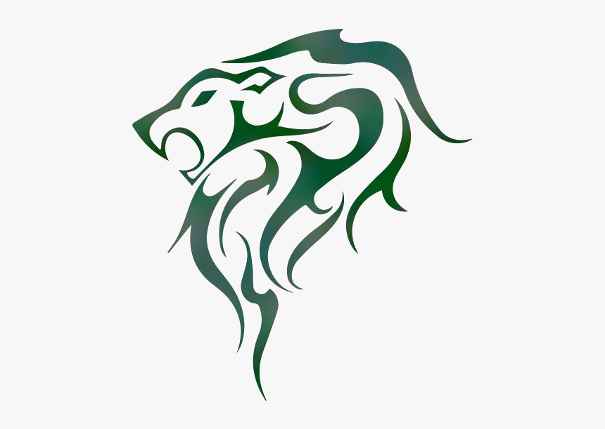Tribal Lion Tattoo Png Transparent Images - Simple Tattoo Of Panther, Png Download