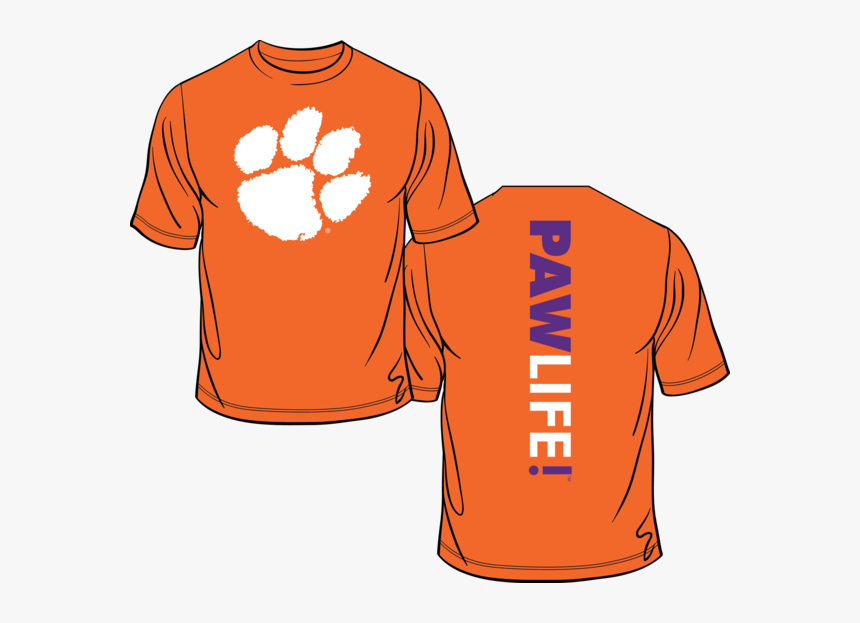 Signature Stripe - Orange - Pawlifestore - Clemson Tiger Paw, HD Png Download