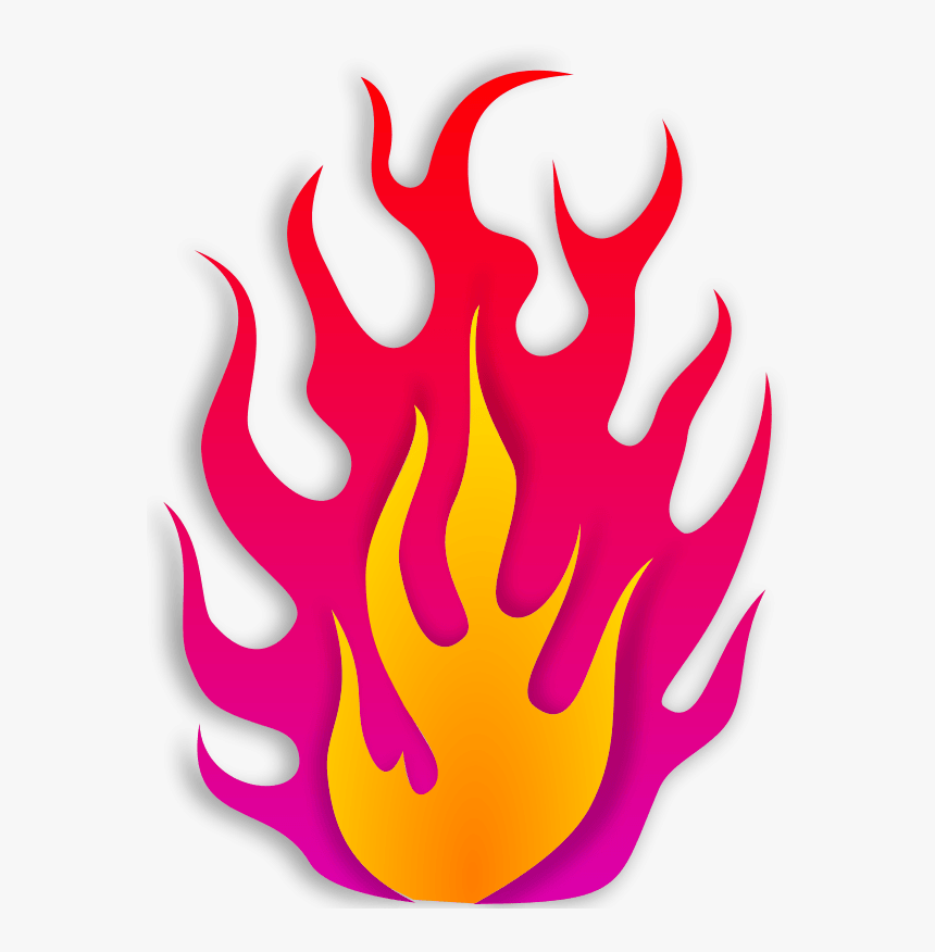 Transparent Cool Pngs - Pink Flame Clipart, Png Download