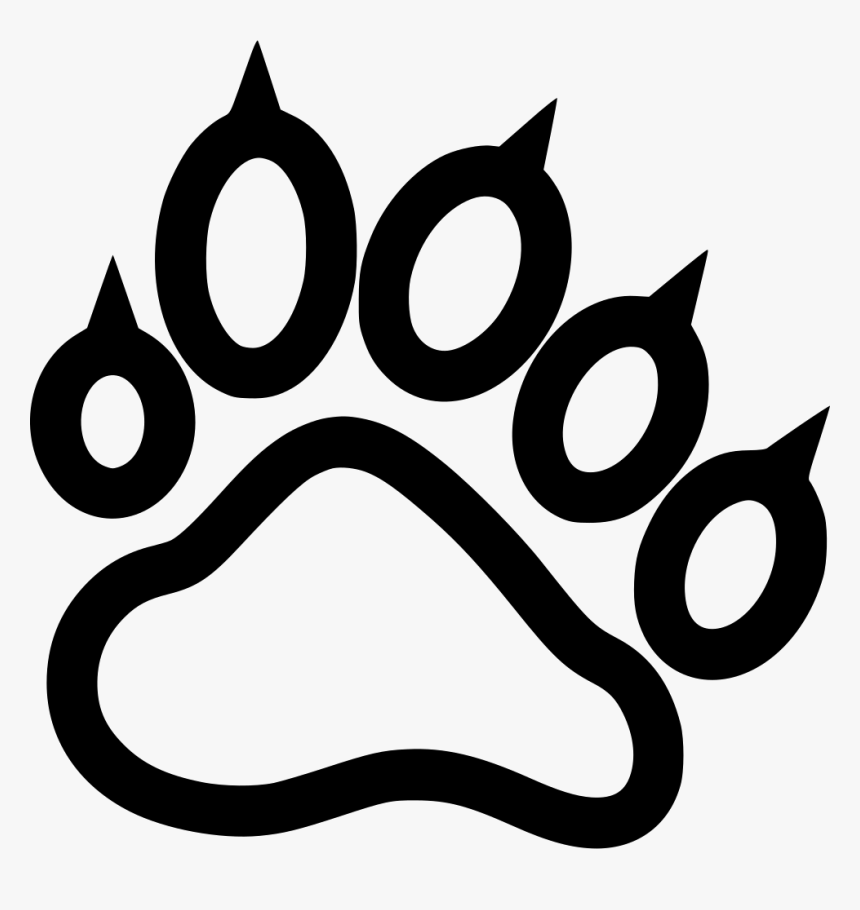 Tiger Clip Art Paw Cat Computer Icons - Tiger Paw Icon Png, Transparent Png
