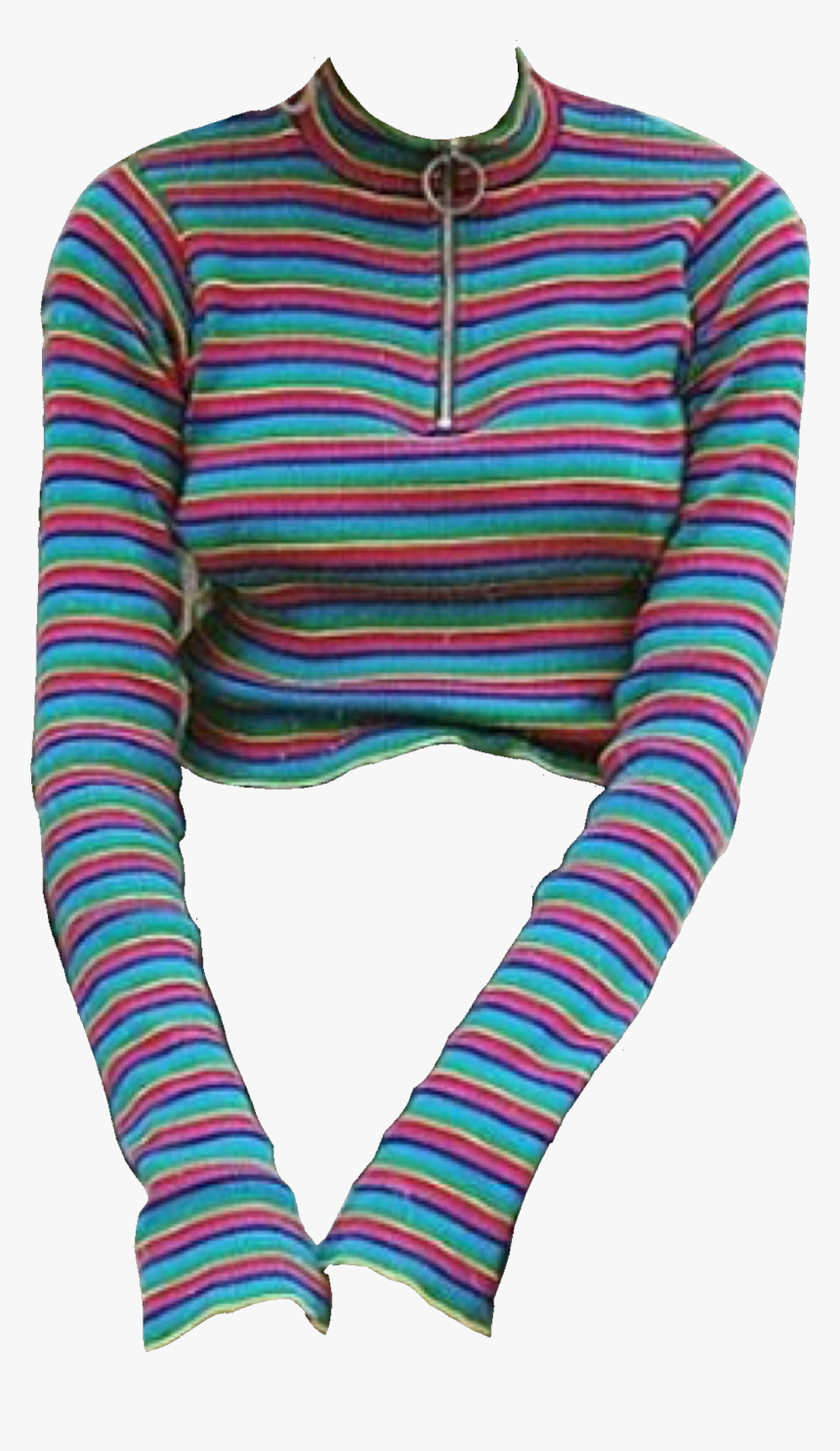 Striped Long Sleeve Shirt Png, Transparent Png