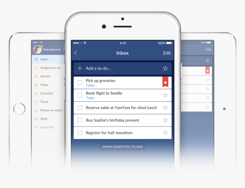 Wunderlist Ios, HD Png Download