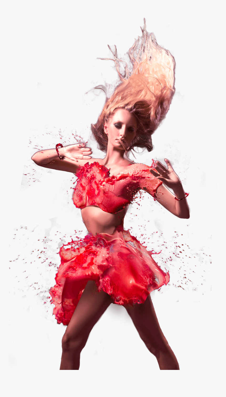 Dancing Party Girl Png, Transparent Png