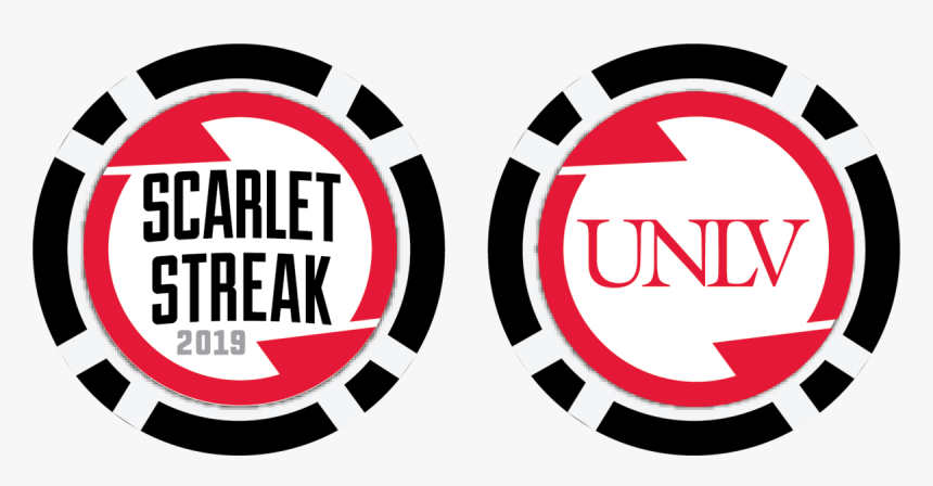 Black Scarlet Streak Chip - Poker, HD Png Download