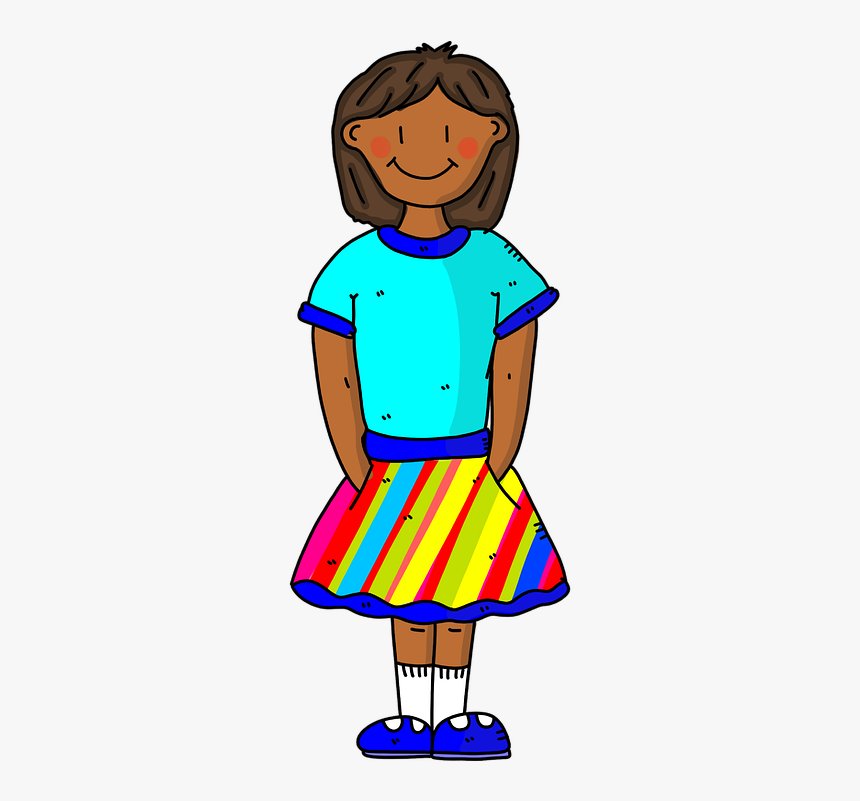 Girl, Party Girl, Birthday Girl, School Girl - Cartoon, HD Png Download