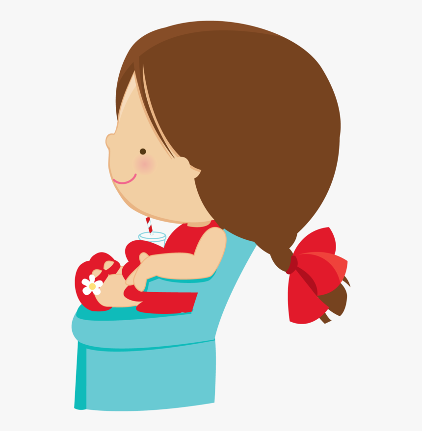 Girl Clipart, Food Clipart, Movie Themes, Movie Party - Minus Eating Kids Clipart, HD Png Download
