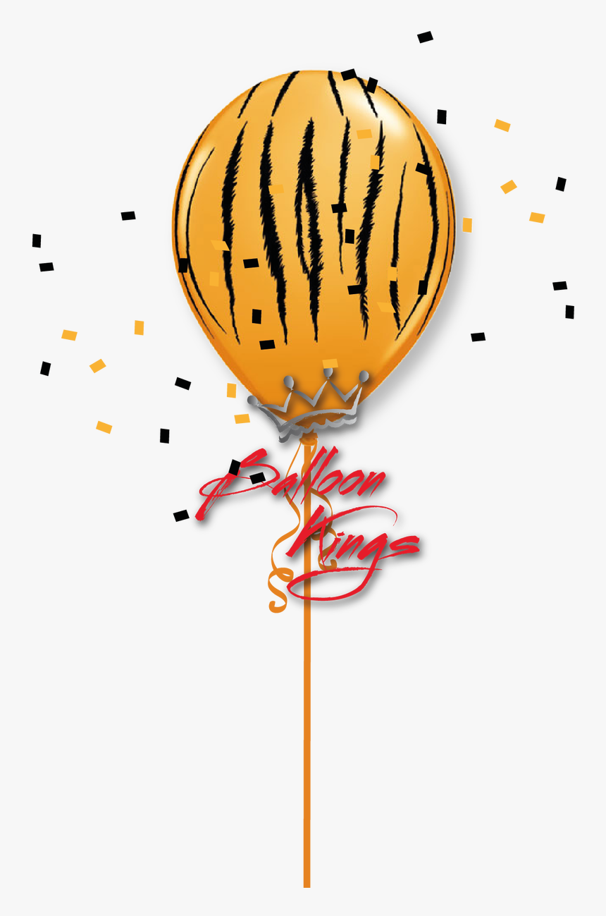 Transparent Tiger Stripes Png - Cow Print Balloon Png, Png Download