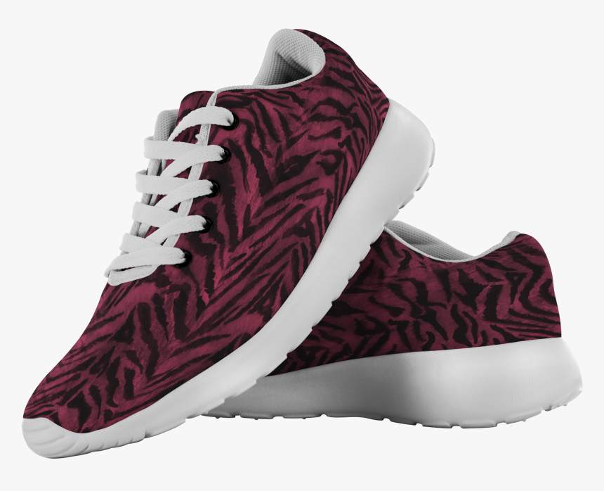 Akai Dark Red Tiger Striped Ergonomic High Performance - Black Sneakers Mens Png, Transparent Png