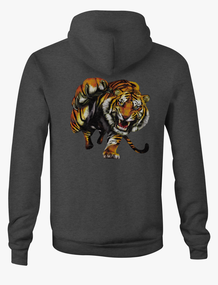 Zip Up Hoodie Tiger Stripes Hooded Sweatshirt - Hoodie, HD Png Download