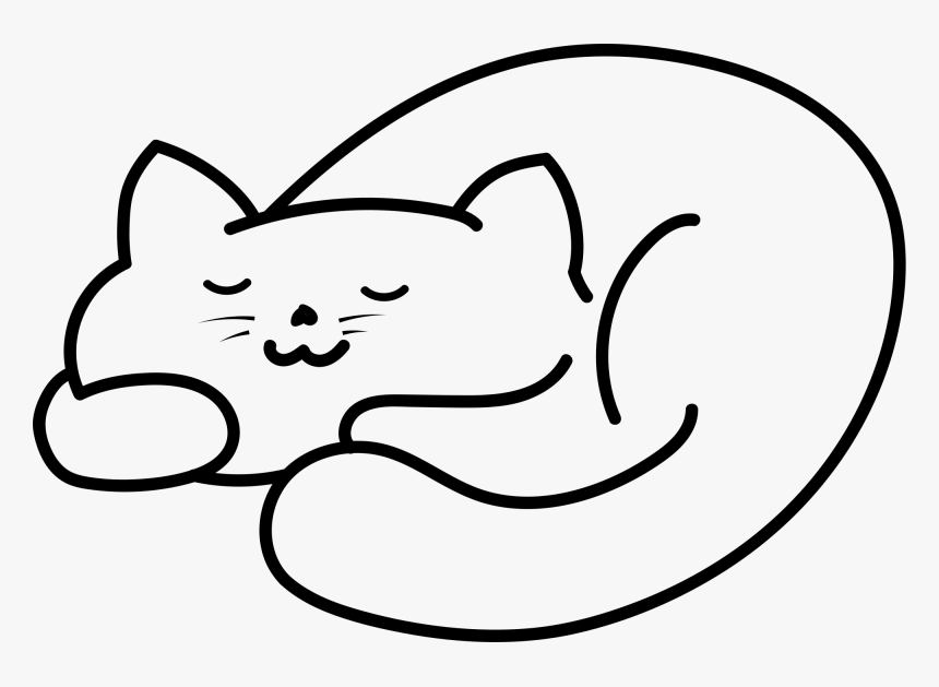 Transparent Sleeping Cat Clipart - Sleep Cat Pixel Png, Png Download
