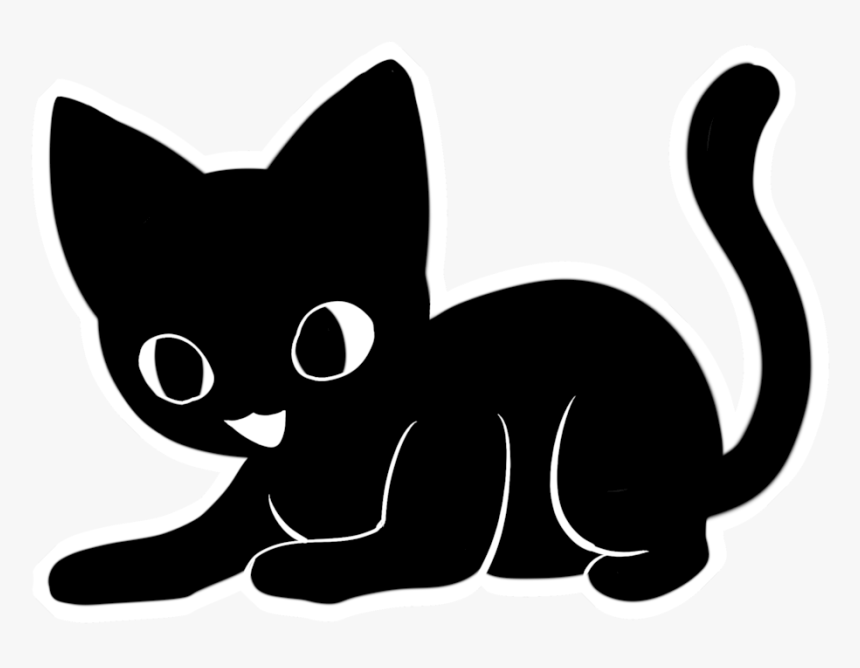 Black Cat Sticker By Himeheishi Black Cat Sticker By - Cat Stickers Transparent Background, HD Png Download