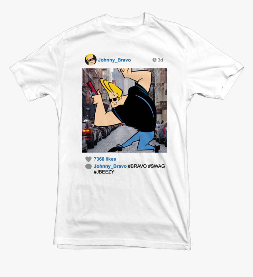 Johnny Bravo Png - Active Shirt, Transparent Png