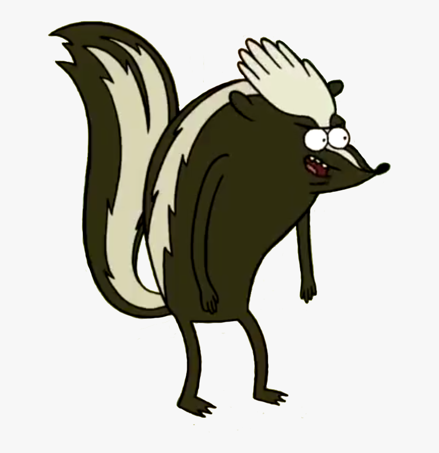 Were Skunk Regular Show Clipart , Png Download - Regular Show Skunk Rigby, Transparent Png