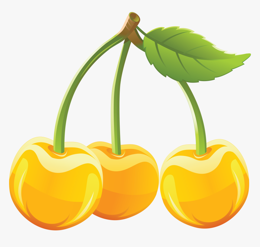 Transparent Cherry Png - Yellow Cherry Png, Png Download