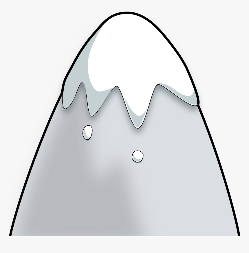 Mountain In A Cartoon Style Clip Arts - Cartoon Mountain, HD Png Download