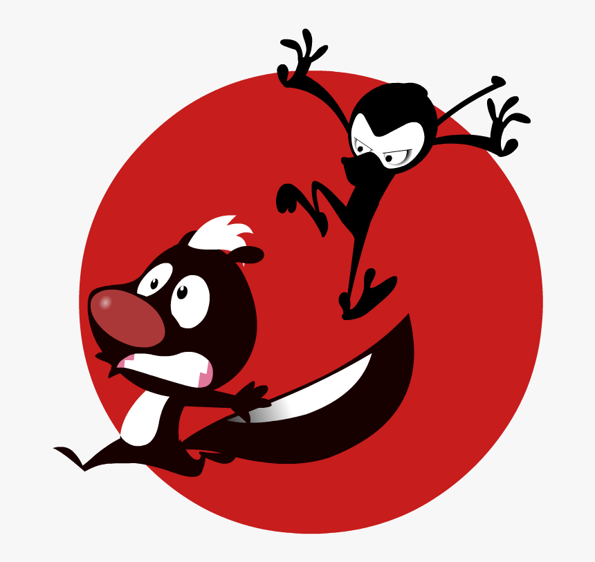 Transparent Skunk Clipart - Cartoon, HD Png Download