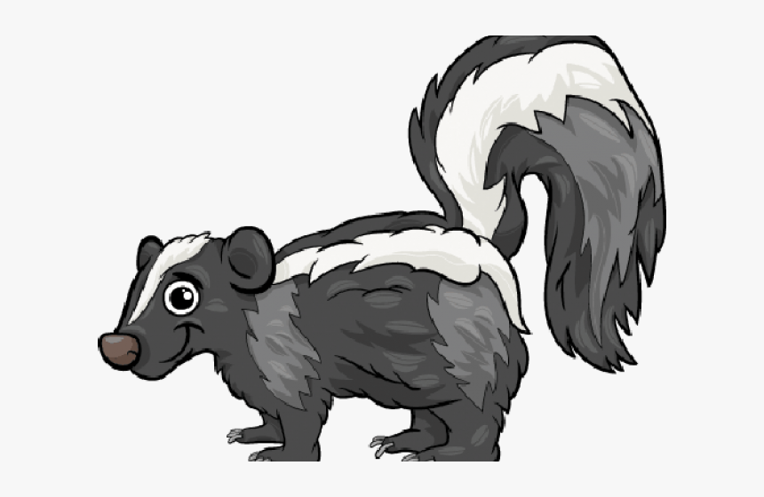 Skunk Clipart Transparent - Skunk Cartoon Transparent, HD Png Download