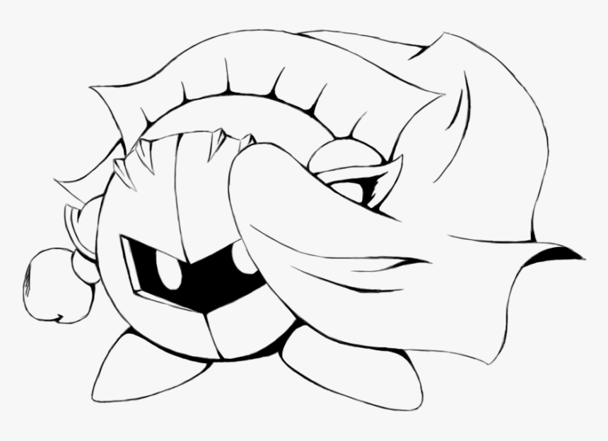 Meta Knight Lineart, HD Png Download