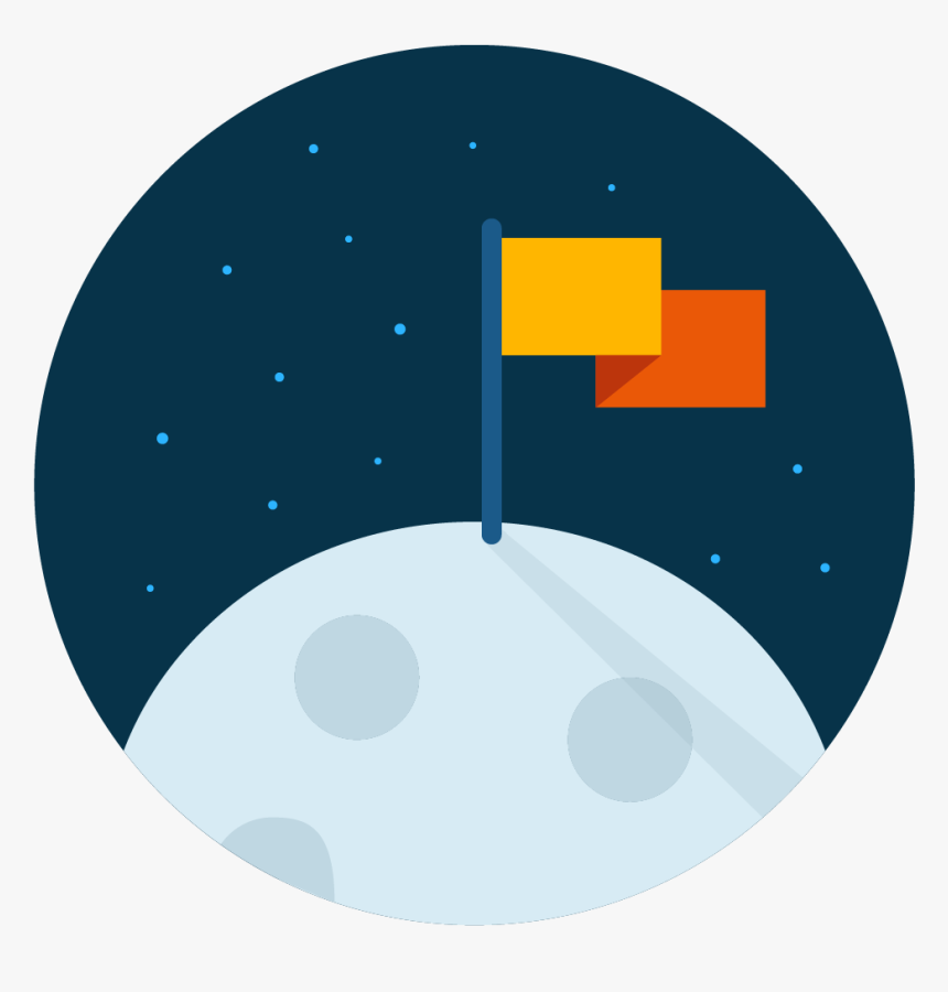 Moon Flag Icon Vector - Vector Flag Icon Png, Transparent Png