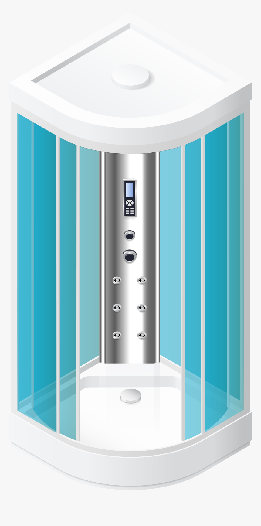 Shower Cabin Png Clip Art - Shower Base, Transparent Png