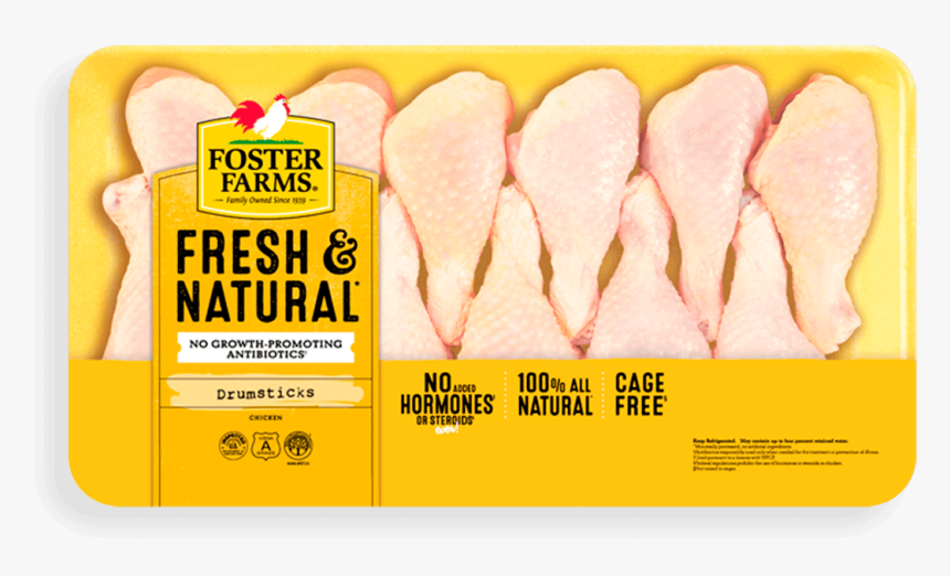 Drumstick Value Pack - Foster Farms Chicken Drumsticks, HD Png Download