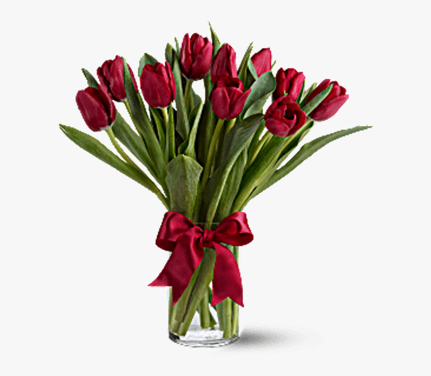 Clip Art Pictures Of Red Tulips - Red Tulips Bouquet, HD Png Download