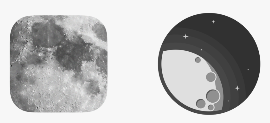 Minimalist Moon Icon, HD Png Download