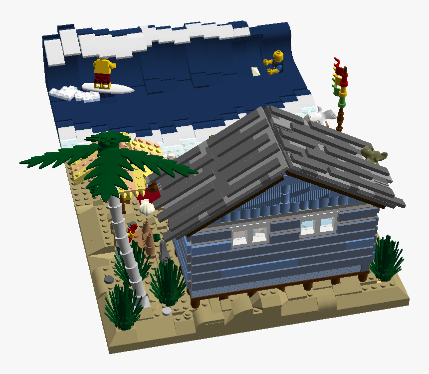 Log Cabin - Lego, HD Png Download
