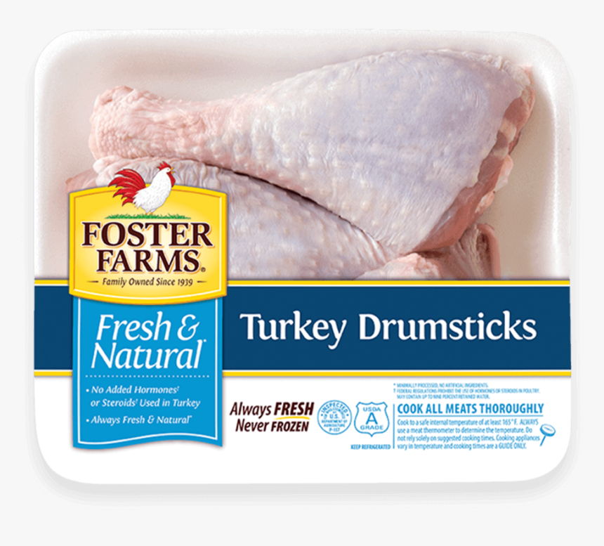 Turkey Drumsticks - Foster Farms Boneless Skinless Chicken Thigh Fillets, HD Png Download