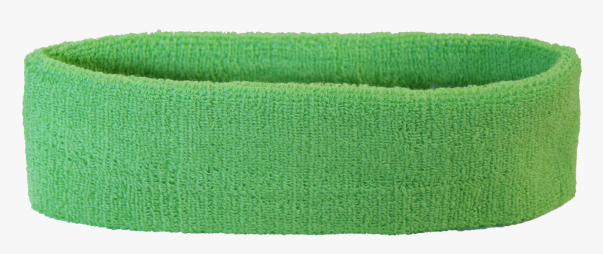 Unicolor Lime Green Headband / Sweatband - Green Sweat Band Png, Transparent Png