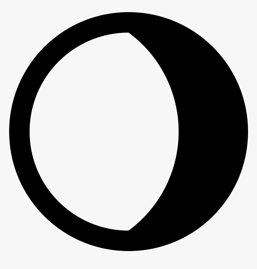 Waning Gibbous Moon Drawing - Circle, HD Png Download