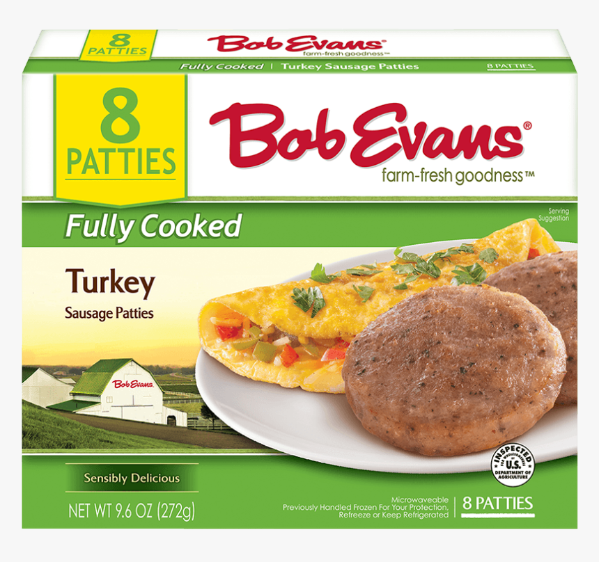 Bob Evans Fully Cooked Turkey Sausage Patties - Bob Evans Original Mashed Potatoes, HD Png Download