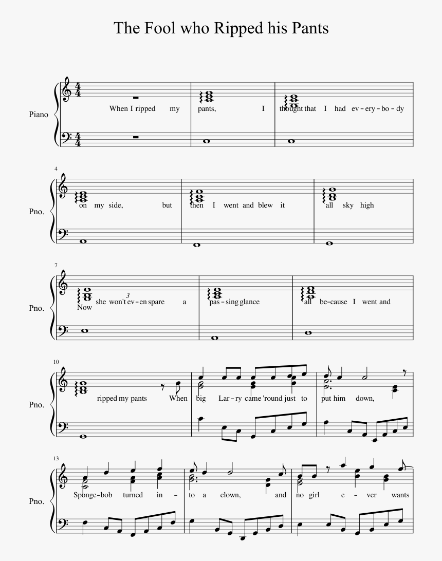 Transparent Ripped Page Png - Will Glory In My Redeemer Sheet, Png Download