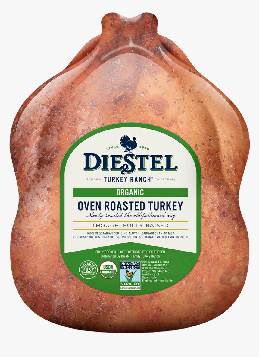 Dfr Organic Oven Roasted Whole Turkey Rendering - Turkey In Packaging, HD Png Download