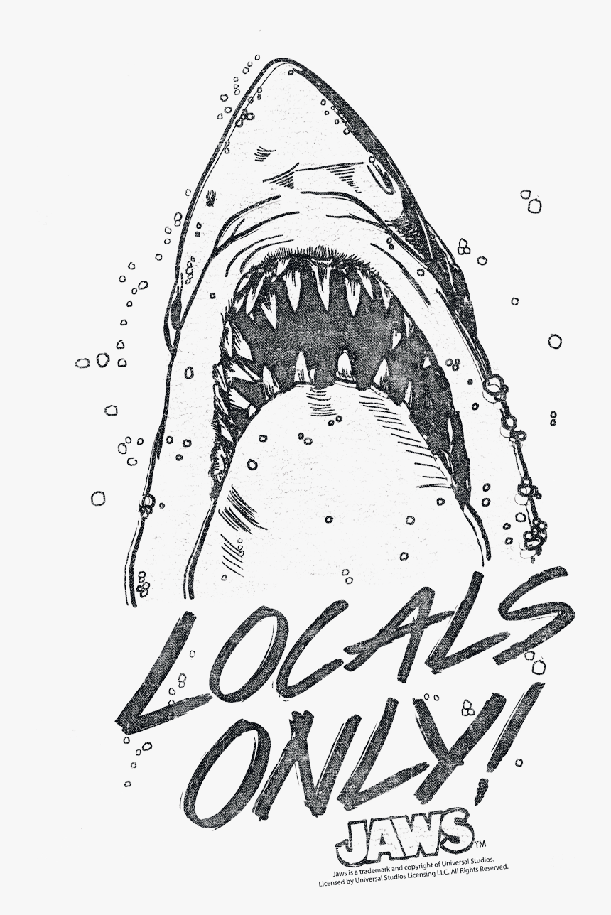 Jaws Locals Only Toddler T Shirt - Jaws, HD Png Download
