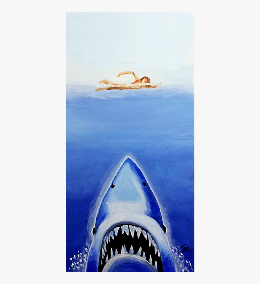 “jaws” - Great White Shark, HD Png Download