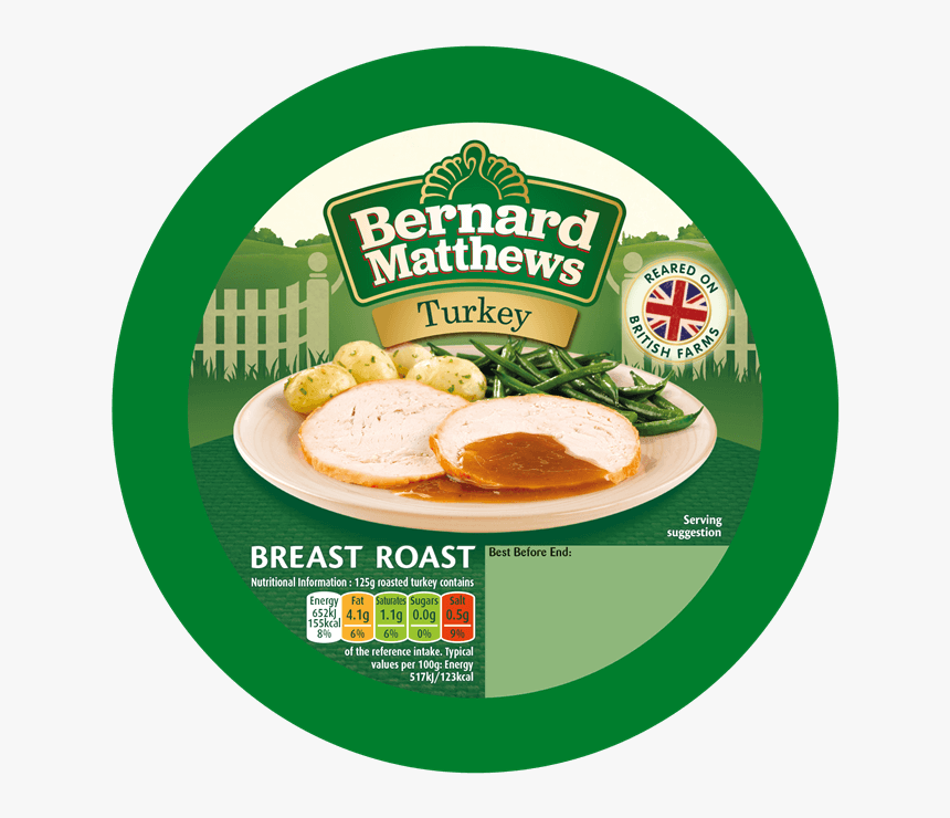 Transparent Cooked Turkey Png - Bernard Matthews Turkey Breast Roast, Png Download