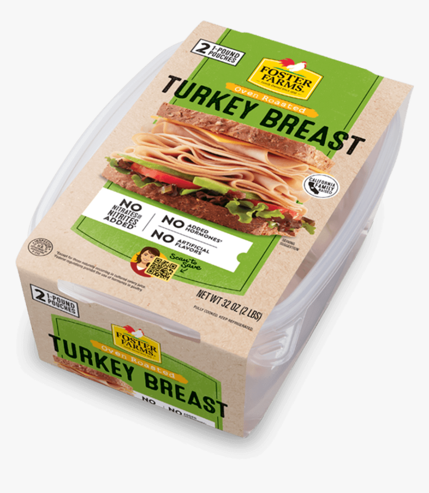 Oven Roasted Turkey Breast - Foster Farms Sliced Turkey Breast, HD Png Download