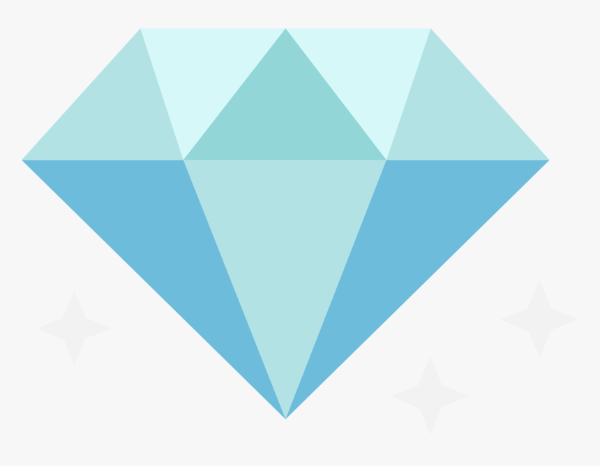 Diamond Flat Icon Vector - Triangle, HD Png Download