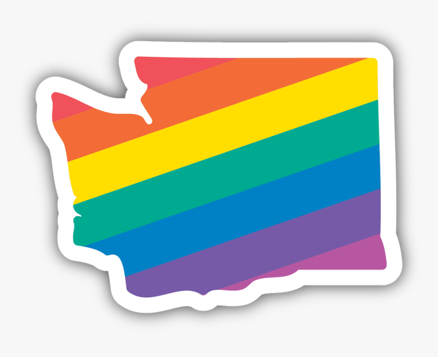 Washington Rainbow Sticker - Plot, HD Png Download