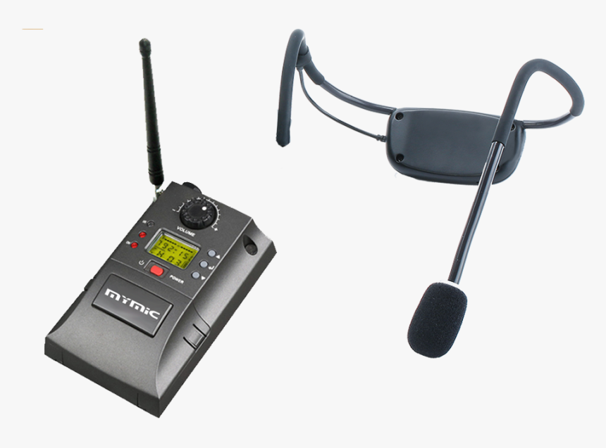 Portable Cordless Cableless Single Headset Transmitter - Microphone, HD Png Download