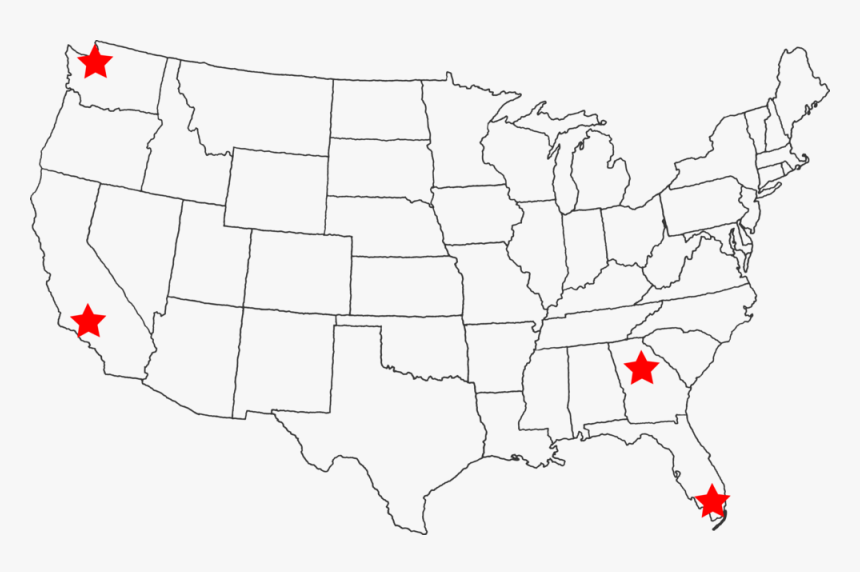 Usa Map Outline Byghostlypixels - Florida Green Water Snake Range, HD Png Download