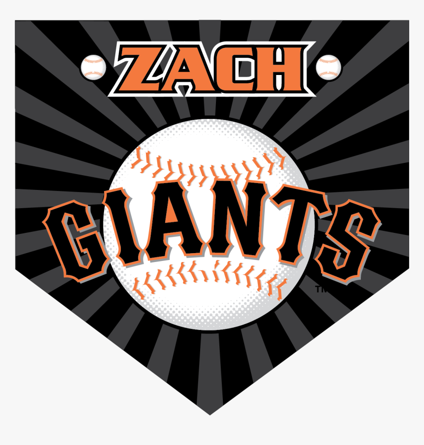 Giants Custom Home Plate Banner - San Francisco Giants, HD Png Download