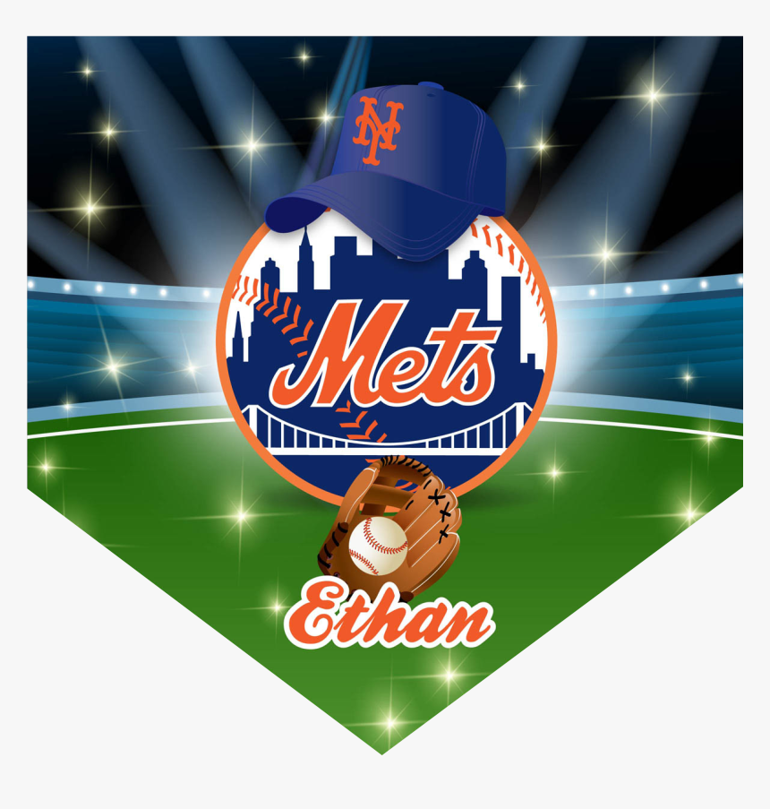 Mets Home Plate Individual Team Pennant - New York Mets, HD Png Download