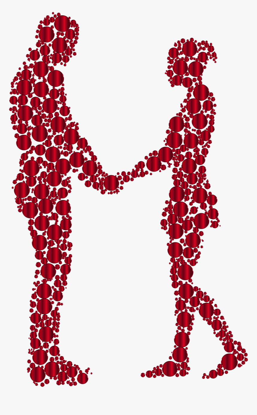 Prismatic Circles Couple Silhouette 6 10 No Background - Love Couple No Background, HD Png Download