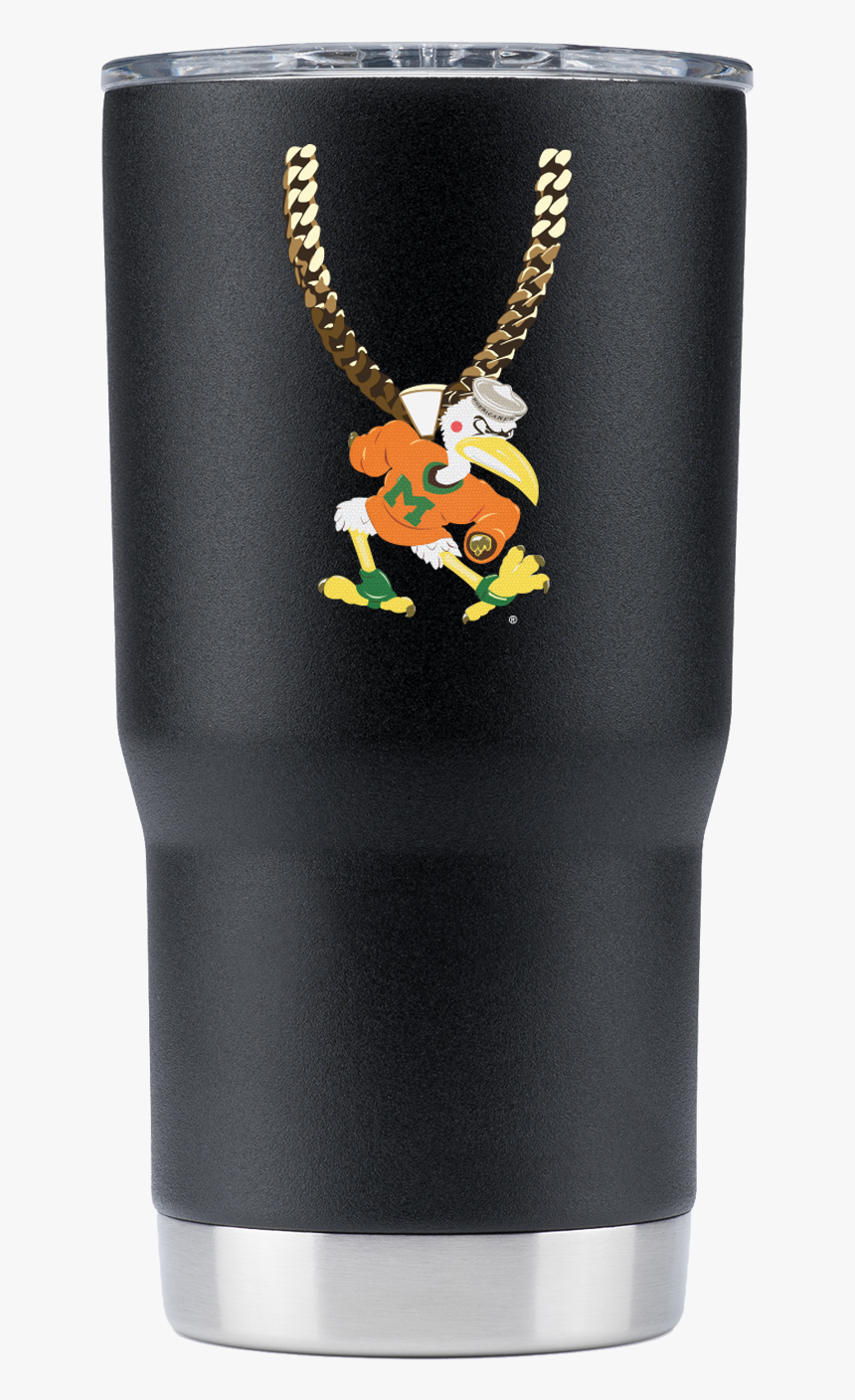 Miami 20 Oz Black To Chain Tumbler - Pint Glass, HD Png Download