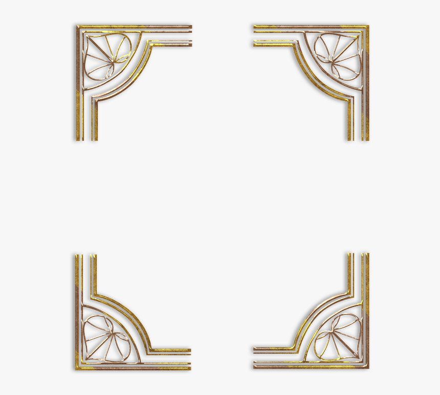 Victorian, Art, Deco, Corner, Frame - Moldura Capa De Livro Png, Transparent Png